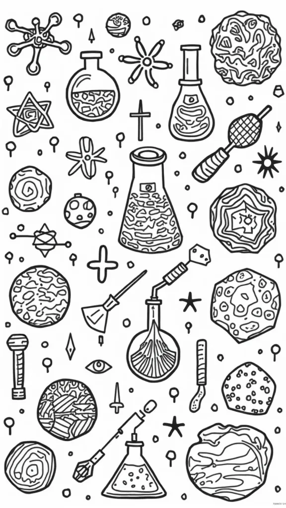 coloriages imprimables scientifiques